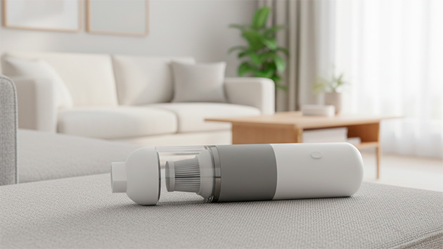 Xiaomi Mi Vacuum Cleaner mini. Фото: Татьяна Фадеева / Нейросеть