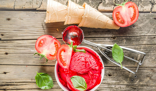 Помидорное мороженое