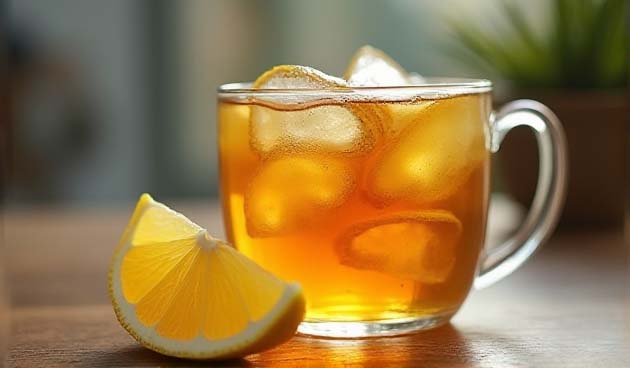 Айс-ти с лимоном и молочным улуном