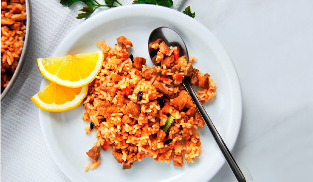 Плов с диетическим мясом
