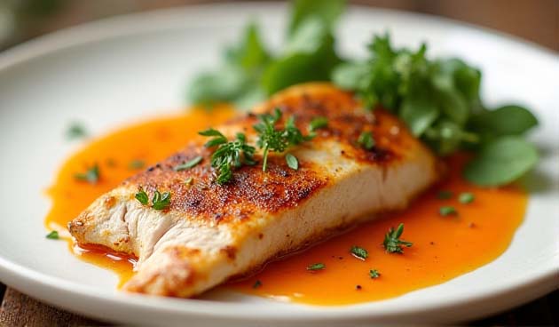 Филе индейки с соусом из кумкватов