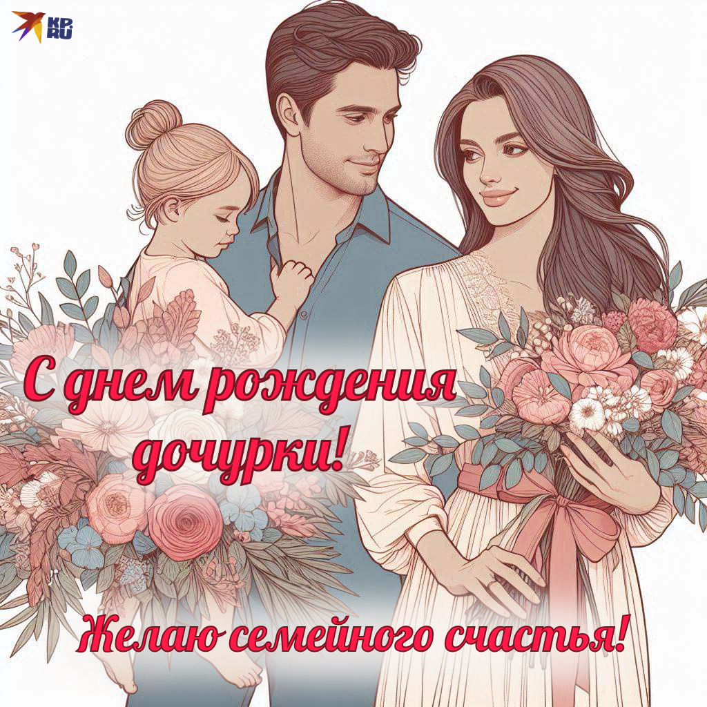 30+ картинок и открыток «С рождением дочери»