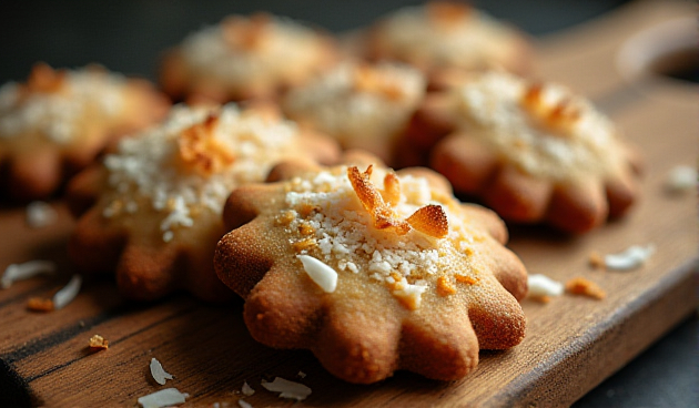 Имбирное печенье с кокосовой стружкой