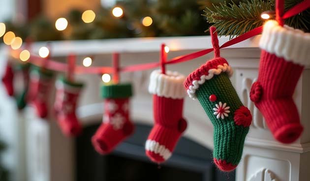 Картинки, фото новогодних гирлянд для вдохновения