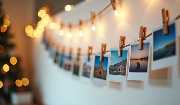 Картинки, фото новогодних гирлянд для вдохновения