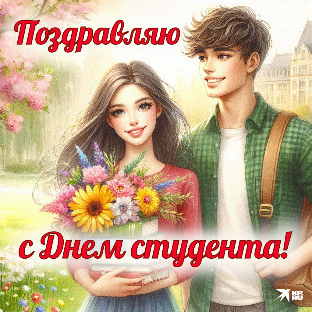 Красивые открытки с поздравлениями на День студента девушке