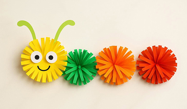 Пушистая гусеница