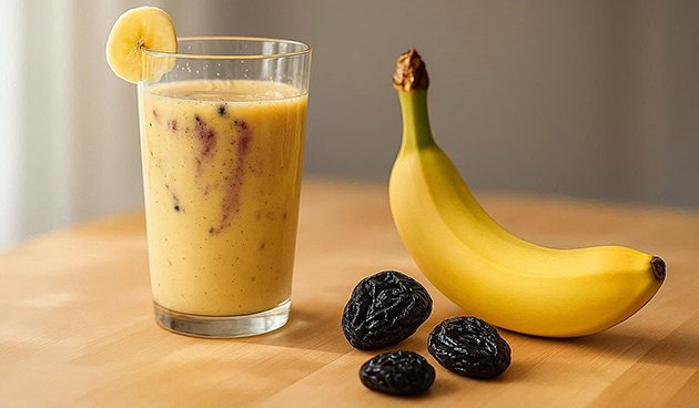 Смузи банановый с черносливом
