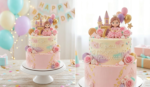 Красивые картинки-референсы и фото тортов с надписями