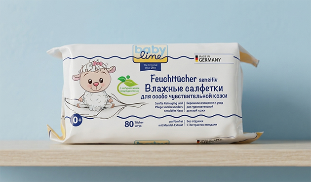 Влажные салфетки BabyLine Bebe comfort Sensitive