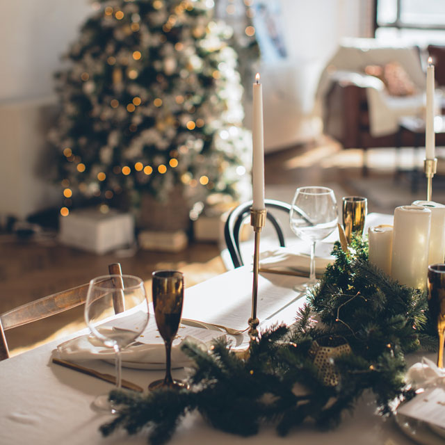 новогодний стол