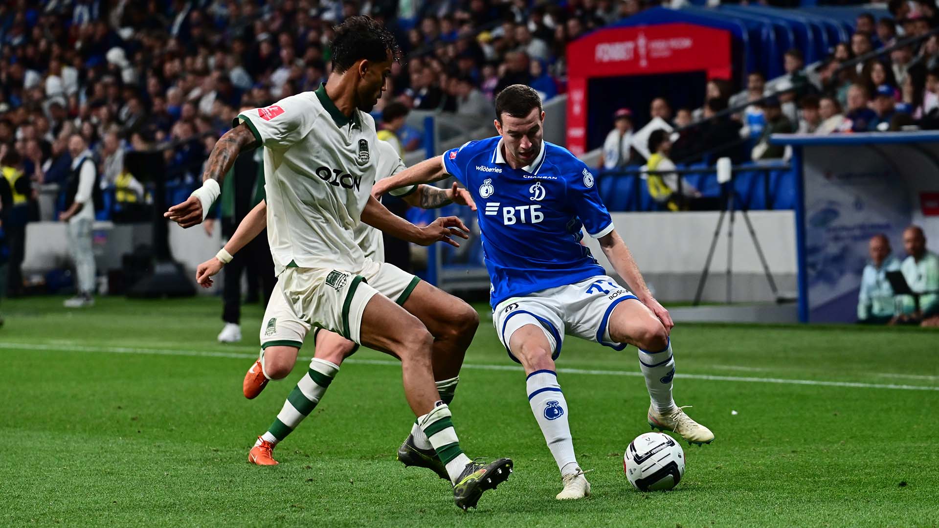 ФК «Динамо Москва» — ФК «Краснодар». Фото: globallookpress.com/Pavel Kashaev