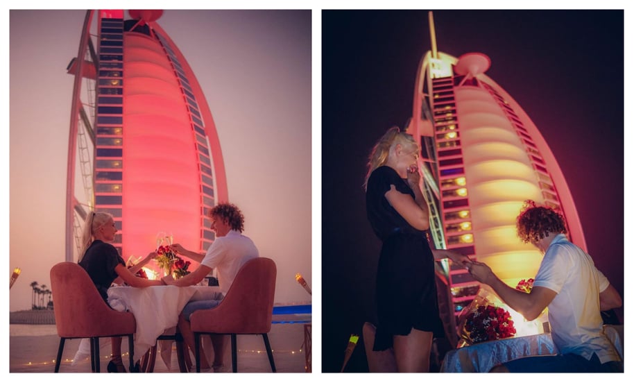 Полузащитник «Спартака» и сборной Чехии Алекс Крал сделал предложение руки и сердца своей девушке. Фото: Соцсети Алекса Крала