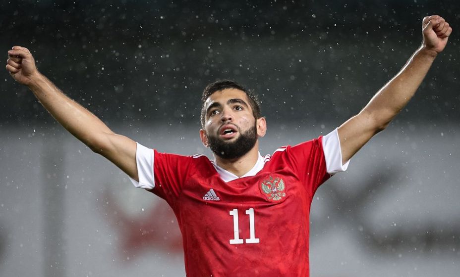 Нападающий «Уфы» Гамид Агаларов включен в расширенный состав сборной России. Фото: РФС