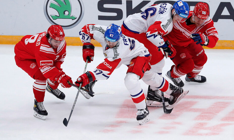 Сборная России и сборная Чехии