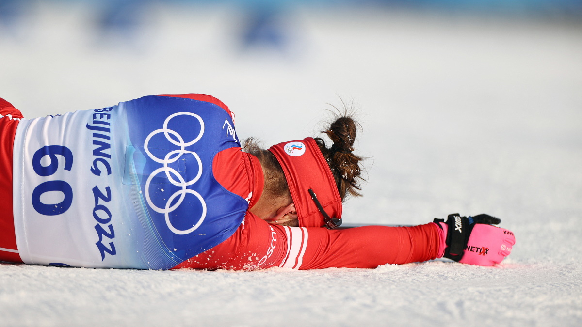 Наталья Непряева заняла четвертое место на Олимпиаде в Пекине на дистанции 10 км. Фото: REUTERS