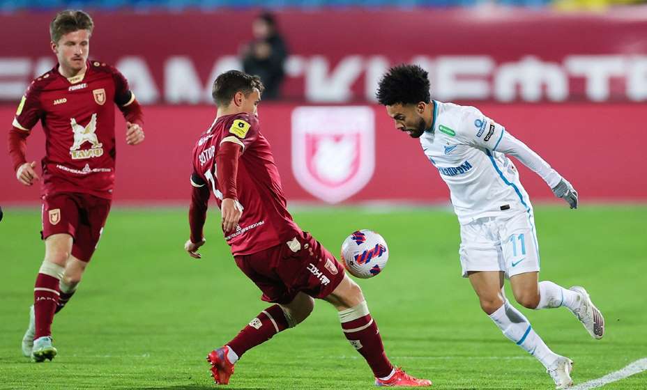 В первом круге РПЛ-2021/22 «Зенит» обыграл «Рубин» со счетом 3:1. Фото: РПЛ