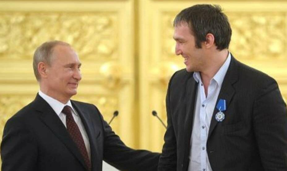 Александр Овечкин и Владимир Путин