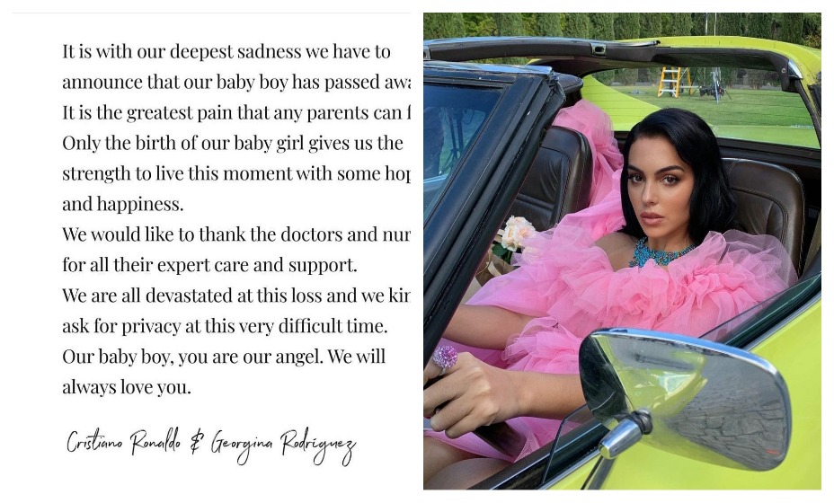 Спустница жизни Криштиану Роналду Джорджина Родригес потеряла одного новорожденного ребенка. Фото: Соцсети Криштиану Роналду
