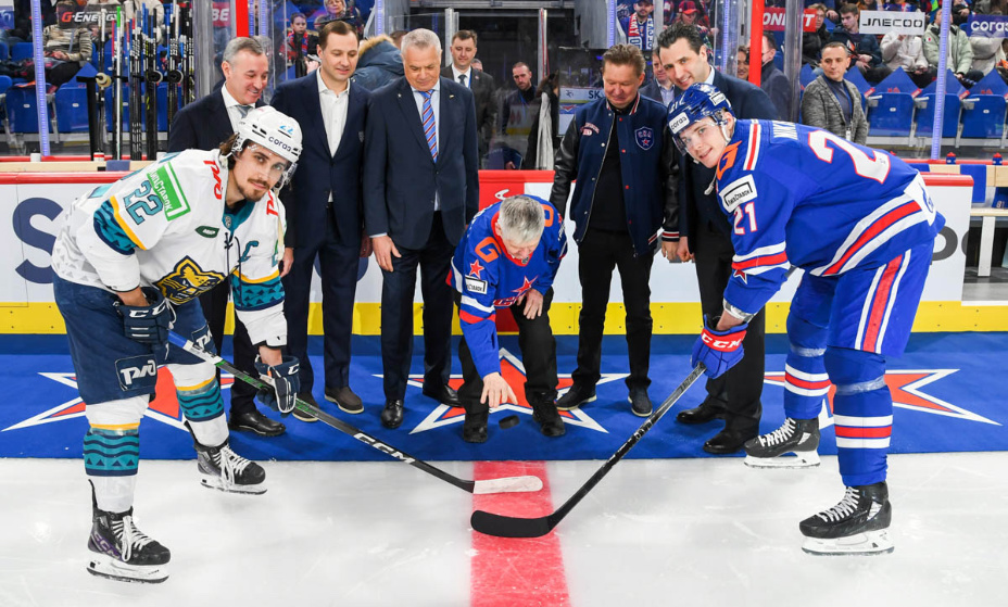 Первая игра в новом дом оказалась очень успешной для СКА. Фото: ХК СКА