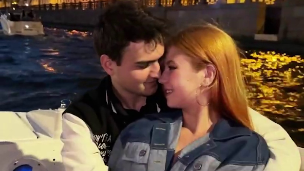 Саша Трусова и Макар Игнатов. Фото: стоп-кадр видео соцсетей Александры Трусовой