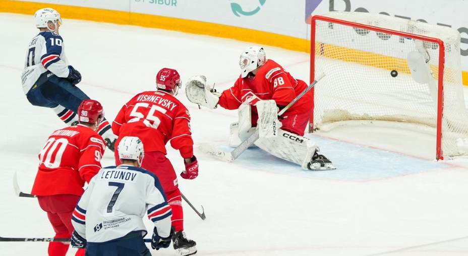 «Торпедо» забросило в ворота «Спартак» шесть шайб. Фото: Соцсети ХК «Торпедо»