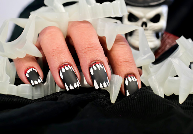 На длинные ногти